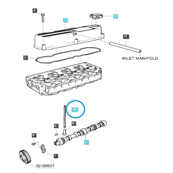 Push rod / EGQ122 / LS Tractor / no. 40009585
