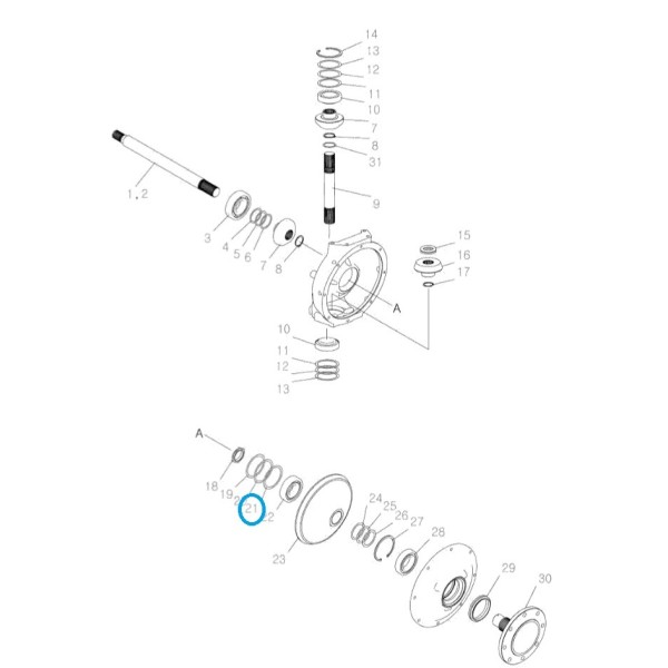 Entretoise 99 x 84 x 0,50 mm / LS PLUS70 / LS PLUS80 / LS PLUS90 / LS PLUS100 / TRG400 / 40031626