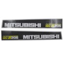 Plaquettes de frein Mitsubishi MTX205, MTX205, MTX 205