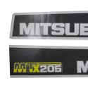 Plaquettes de frein Mitsubishi MTX205, MTX205, MTX 205