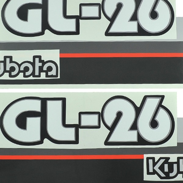Nálepky Kubota GL26, Kubota GL 26