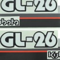 Pegatinas Kubota GL26, Kubota GL 26