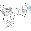 Těsnění klikové skříně Q1100008 / LS Tractor / 40512331