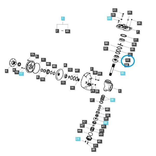 Guľôčkové ložisko / A0863084H1 / Traktor LS / č. 403280240