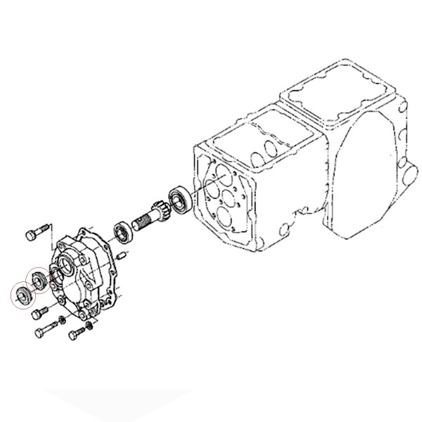 Dichtmittel, 67211-12130, 20 x 34, 40 x 8 mm, Kubota Β1-14, B5200, B6200, B1502, B1550, B1750, AE8679P