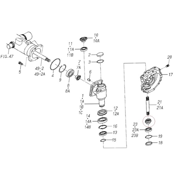 Kettenrad, 1672-434-007-00, 12Z, 22Z, Iseki, SFH220, SFH240, TM3160, TM3185, TM3200, TM3240