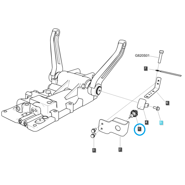 Détecteur de proximité A1750247 / TRG750 / PLUS, XU, MT7 / LS Tractor / 40036269