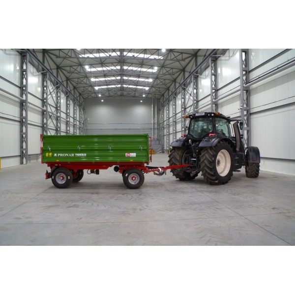 Przyczepa rolnicza dwuosiowa 6T z kiprem T653/2 Pronar (23')