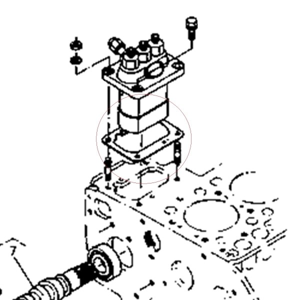 Tesnenie vstrekovacieho čerpadla, 16414-52090, Kubota, L225, L235, L245, L275, L295, L2050