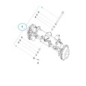 Front axle XJ2025, J23, J27 / G400 / LS Tractor 40195015