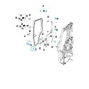 Right door glass XR45(HST), XR50(HST), XR60 / TRG862 / LS Tractor / 40254814
