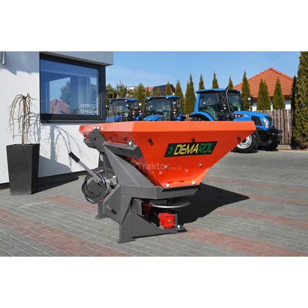 Demarol Doppelscheiben-Düngerstreuer mit Hydraulik und Plane