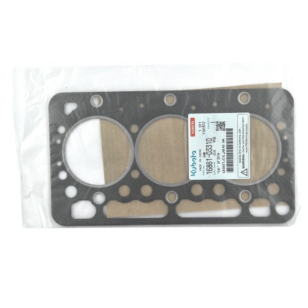 Head gasket, head gasket, 16861-03310, 66 mm, Kubota D662, Kubota Aste A-13, Kubota B1410, Kubota GB13