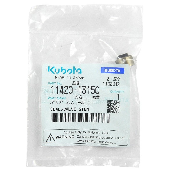 Uszczelniacz zaworu, 11420-13150, 6 mm,10.50 mm,  9.40 mm, Kubota, D722, Z482