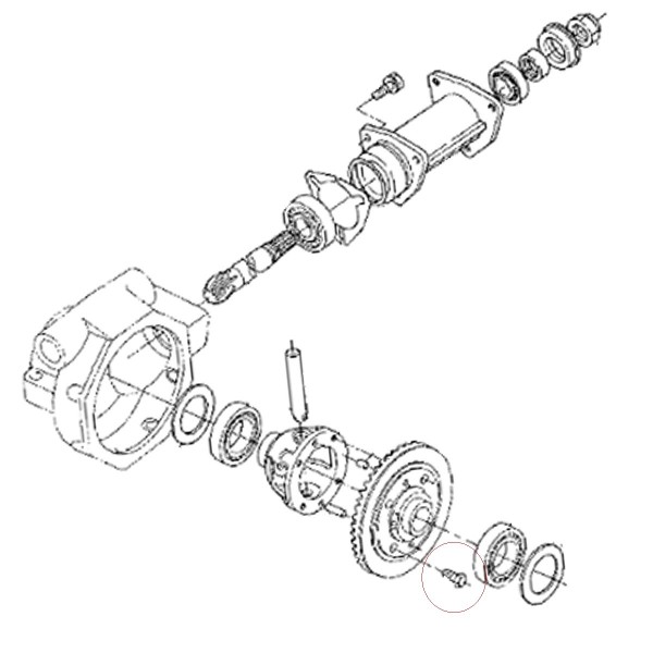 Bolt, UBS, M8, Kubota, 67810-56680, B1550, B1700, B2150, B2301, B4200