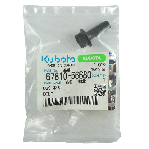 Śruba, UBS, M8, Kubota, 67810-56680, B1550, B1700, B2150, B2301, B4200