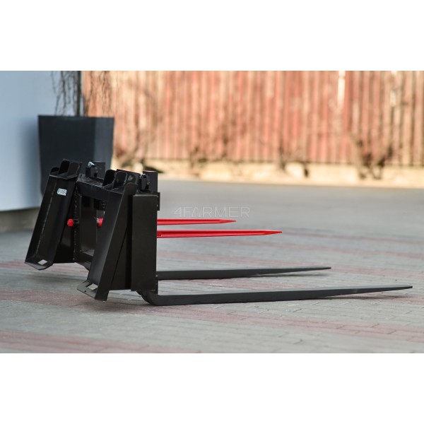 Pallet forks with sleeves and claws 120 cm 4FARMER / attachment XJ, MT1, Bobcat ( LL1101, LL2101)