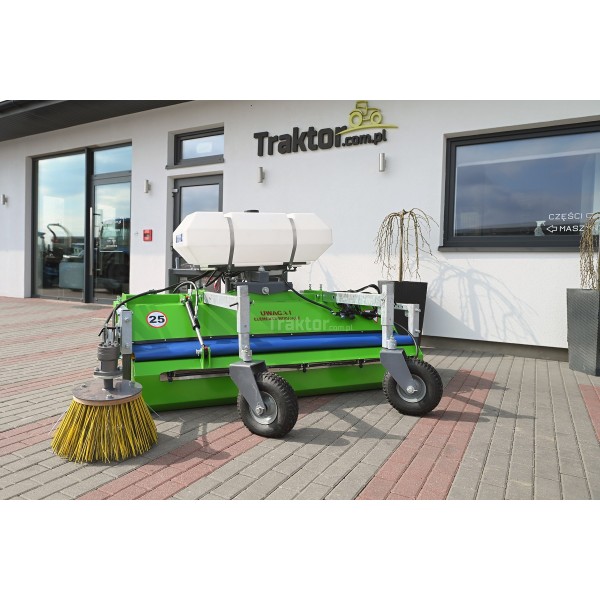Kehrmaschine 200 cm für Traktorhydraulik (Korb + Seitenbesen)