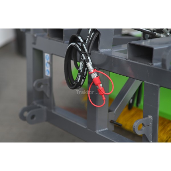 Sweeper 200 cm for tractor hydraulic (basket + side brush)