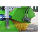 Zametací stroj 200 cm na traktor hydraulika (koš + boční kartáč)