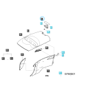Kryt pantu kapoty LS TRG830 / 40008308