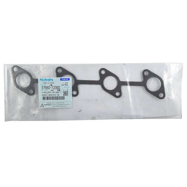 Junta de colector, 37560-12360, Kubota, V1205, V1305, V1505