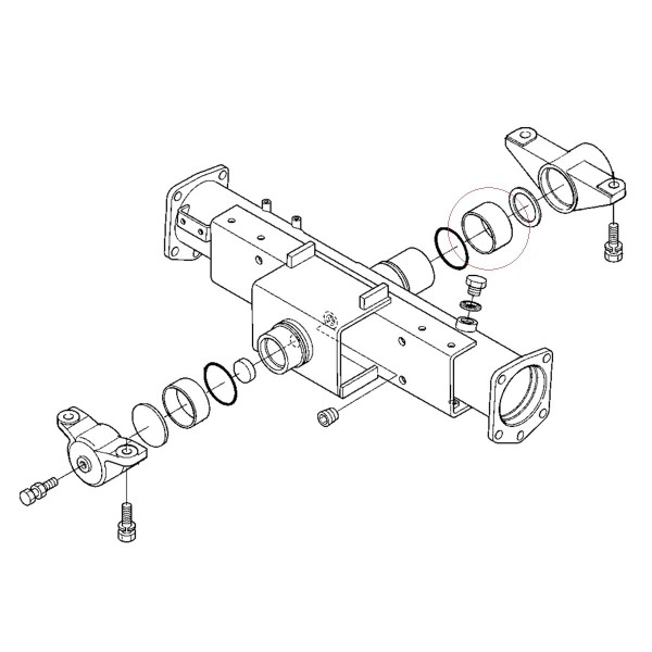 Gleitbuchse, 62 x 66 x 35 mm, 37410-56160, Kubota, STV25, STV30, STV3, STV36