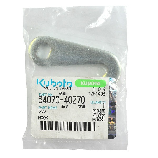 Side Hood Hook, 34070-40270, Kubota, GL240, GL241, L2800, L3408, L4508