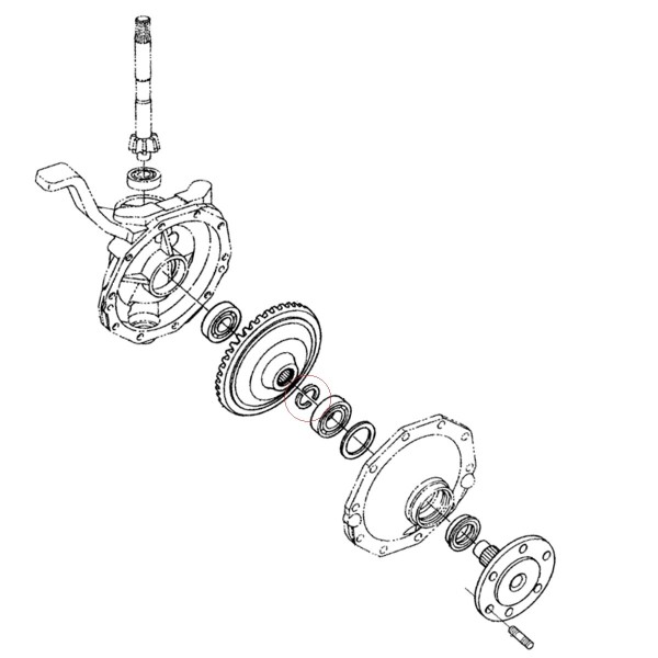 Hub Flange, 67156-56820, Kubota, B1502, B2710, B2910, B7300, GL240, X20, X24