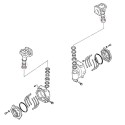 Tuleja ślizgowa, 40 x 44 x 15 mm, 3194447-13640, Yanmar F16, F175, F205, Ke-3