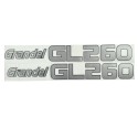 Autocollants Kubota GL260, Kubota GL 260, Grandel