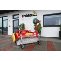 Barredora tractora de 120 cm con cesta y cepillo lateral 4FARMER