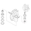 Thrust ball bearing, Kubota, M7040, M8540, M9540, 5-23-107-01, 35 x 52 x 12 mm, 35x52x12 mm