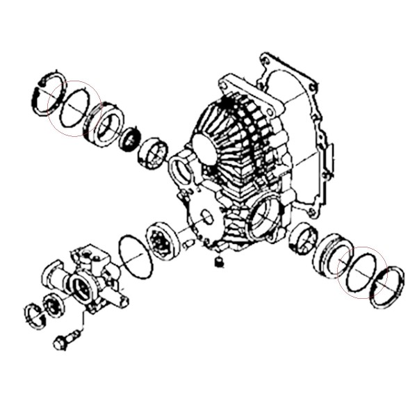 O-kroužek, 54,50 x 3 mm, 04811-50550, Kubota, B2410, BX2380, 5-27-104-10