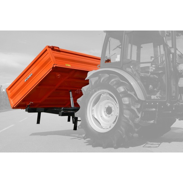 Caja de transporte con volteo hidráulico 4FARMER
