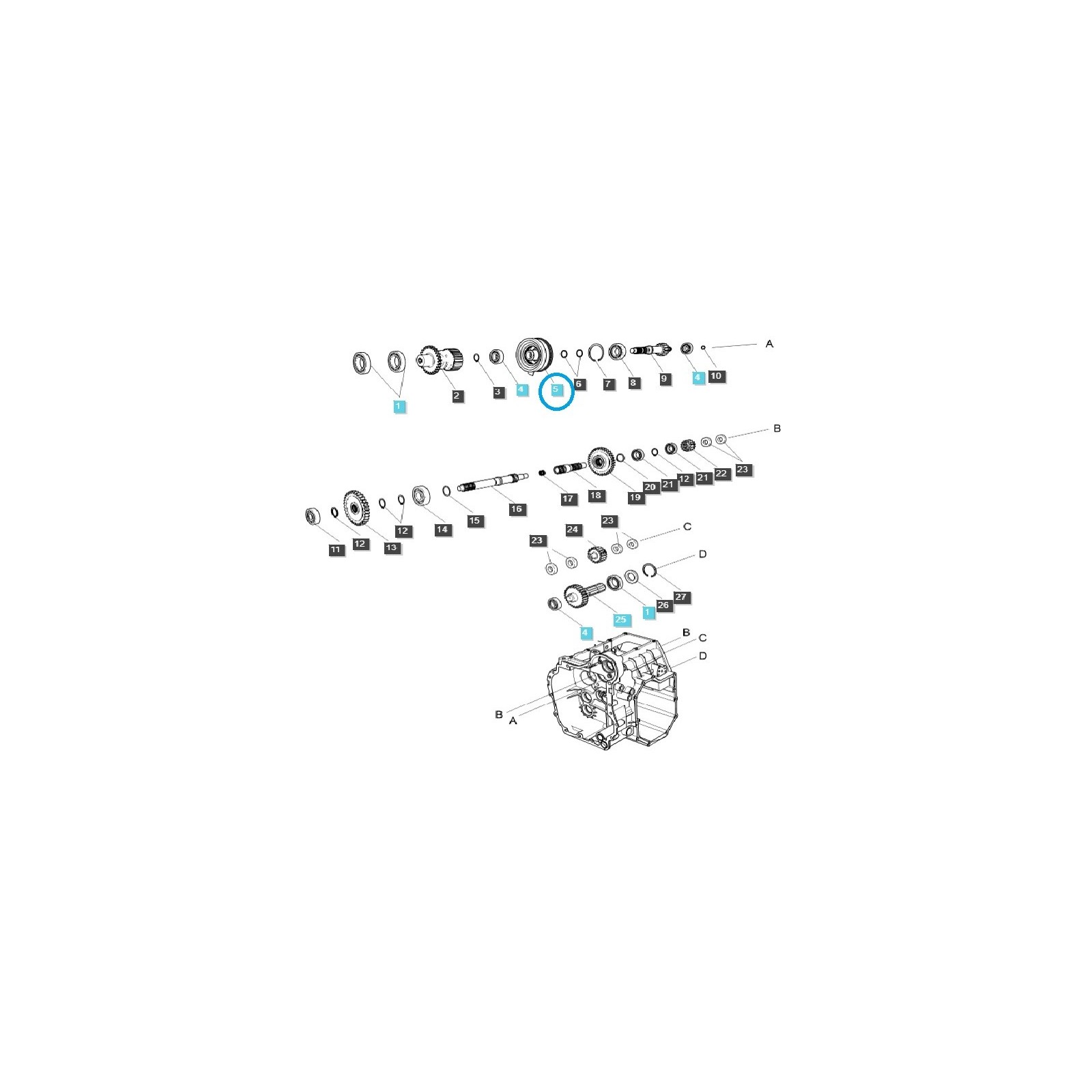 Embrayage de prise de force / TRG287 / Tracteur LS / N° 40312251