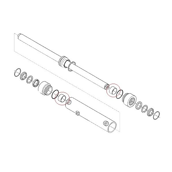Manguito de sellado, 3C091-63940, Kubota, 6-14-108-03, L4600, M6040, M7040, M8540, M9540