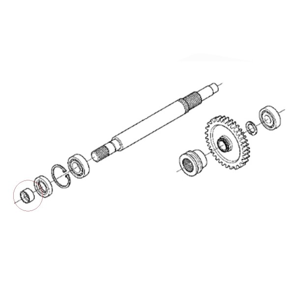 Tuleja uszczelniająca, 3A021-41280, 24.70 x 32 x 16 mm, 6-14-108-03, Kubota, M5000, M6040, M7040, M8540