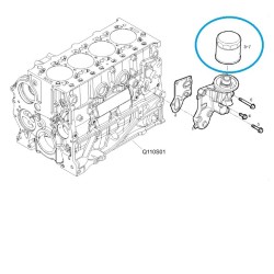 Filter motorového oleja pre traktor LS / 5802431041 FPT / 40508934