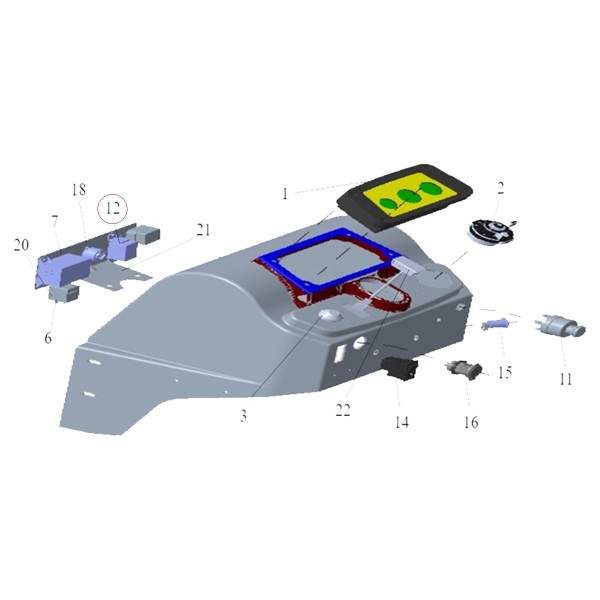 Relé de arranque VST Fieldtrac MT180 MT224 MT270 JDA34P00090A0