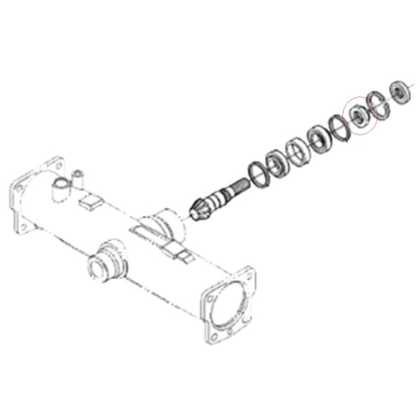 Mutter M22 Kubota 6C506-56640 B2140 B2301 B2320 B2401 B2601 B2620 B2920 5-13-103-03