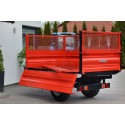 Przyczepa rolnicza jednoosiowa 2.5T z kiprem i nadstawkami z siatki 4FARMER | Traktor.com.pl