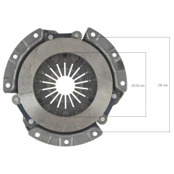 Prítlačný tanier spojky / 7 1/4" / Hinomoto / Iseki / Kubota / Mitsubishi / OKSZ-2 / OKSATC849