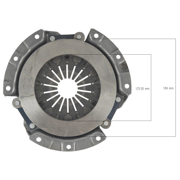 Plateau de pression d'embrayage 7" Mitsubishi 67211-13300 1007-1110-000 1600-120-230-00 1491-120-210-00 1716-120-200-00