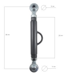 Napínač / Cat I / Cat I / 380-470 mm / 10" / Kubota L2050 / L2600 / L2501 / L3408 / 6-02-101-12