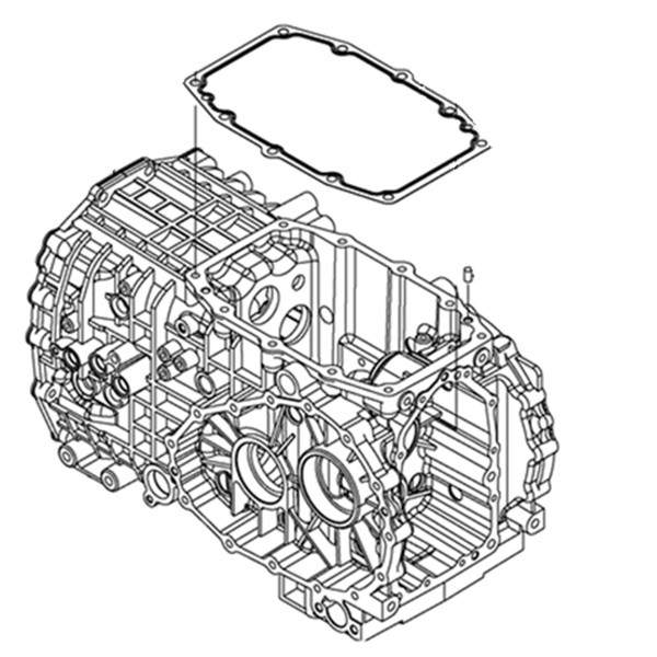 Těsnění převodovky 198200-42180 Yanmar EF227 EF230 EF233 EF235 EF352T EF393T 5-15-254-06
