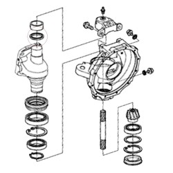 Dichtung / 55 x 70 x 6 mm / Kubota M5000 / M6040 / M6240 / 5-08-109-19