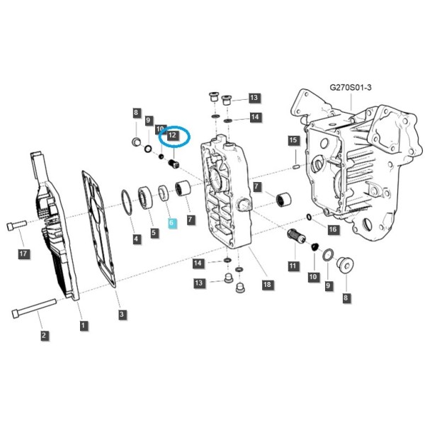 Pressure Valve / TRG270 / LS Tractor / No. 40341833