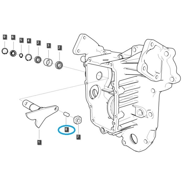 Klin, poistný kolík / LS MT1.25 / LS Tractor / 40341808