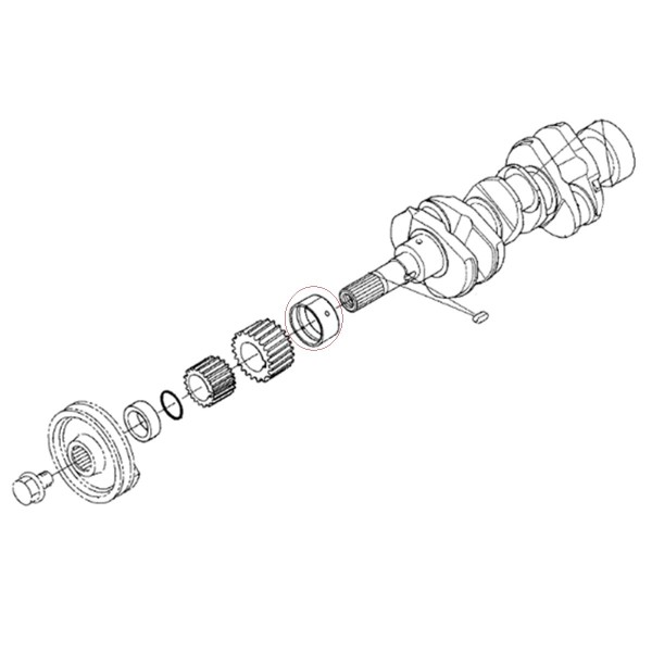 Crankshaft Bearing 16292-23473 STD Kubota D905 D1005 D1105 B1700 B2140 B2320 B2410 B7500 16241-23470 16292-23470 16292-23472